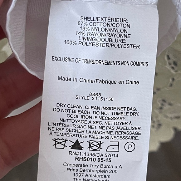 Tory Burch | Green Lace Long Sleeve Blouse Formal Elegant Designer Cottagecore - Picture 5 of 5